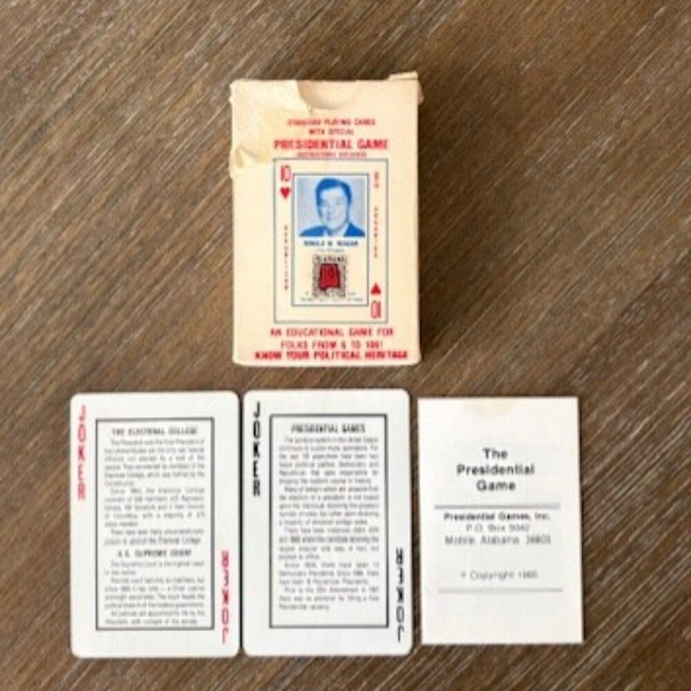 Presidential Card Game 40 Presidents Washington - Reagan Educational Rare HTF - Picture 2 of 7